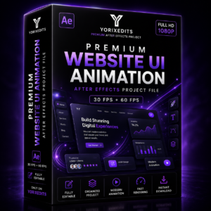 Yorixedits Modern Website Animation After Effects Project File Cover