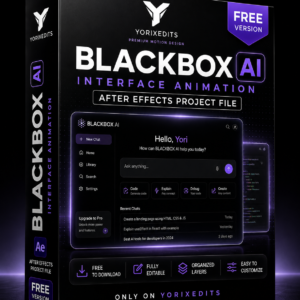 BLACKBOX AI Interface Animation Free After Effects Project File by Yorixedits