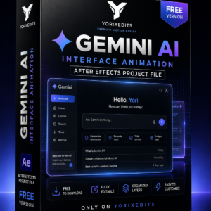 Free Gemini AI Interface Animation After Effects Project File by Yorixedits