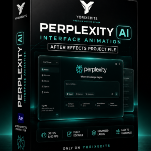 Perplexity AI Interface Animation After Effects Project File for Adobe After Effects by Yorixedits