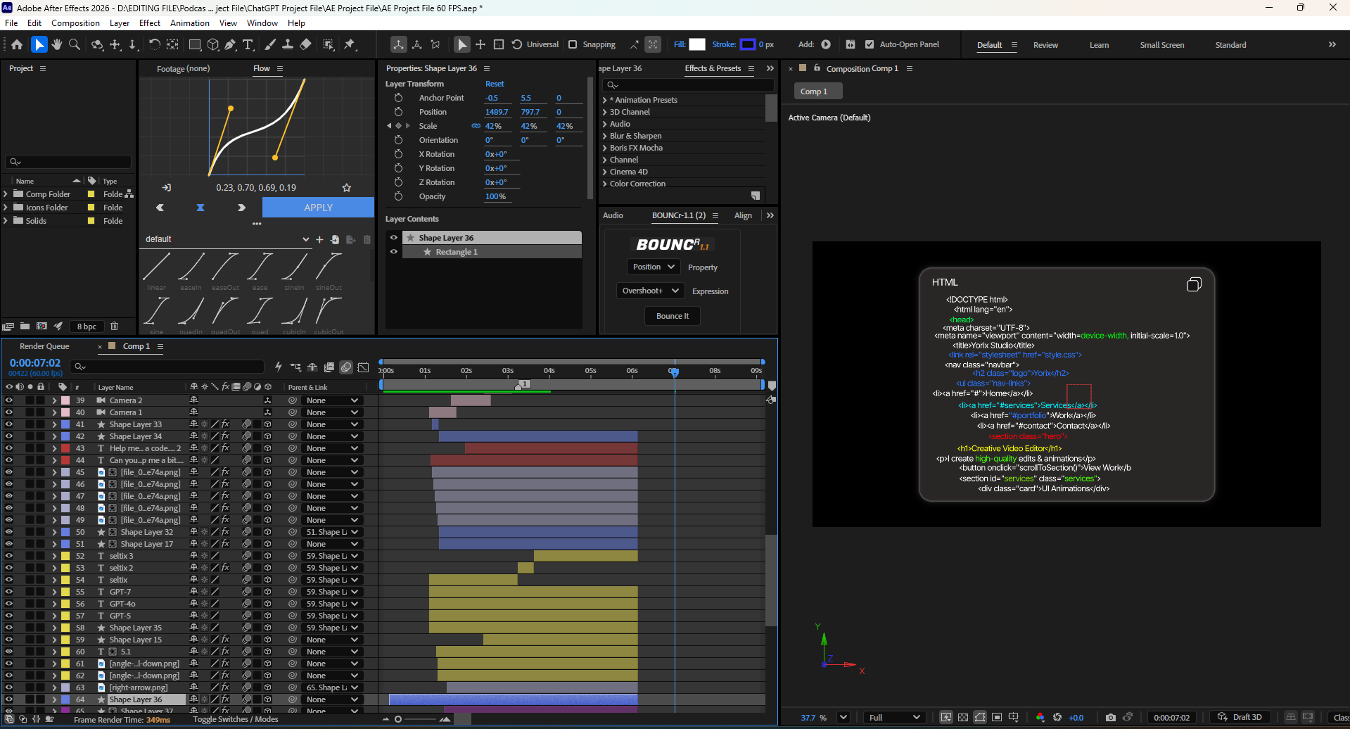 ChatGPT AI Interface Animation | After Effects Project File (30 & 60 FPS) - Image 4