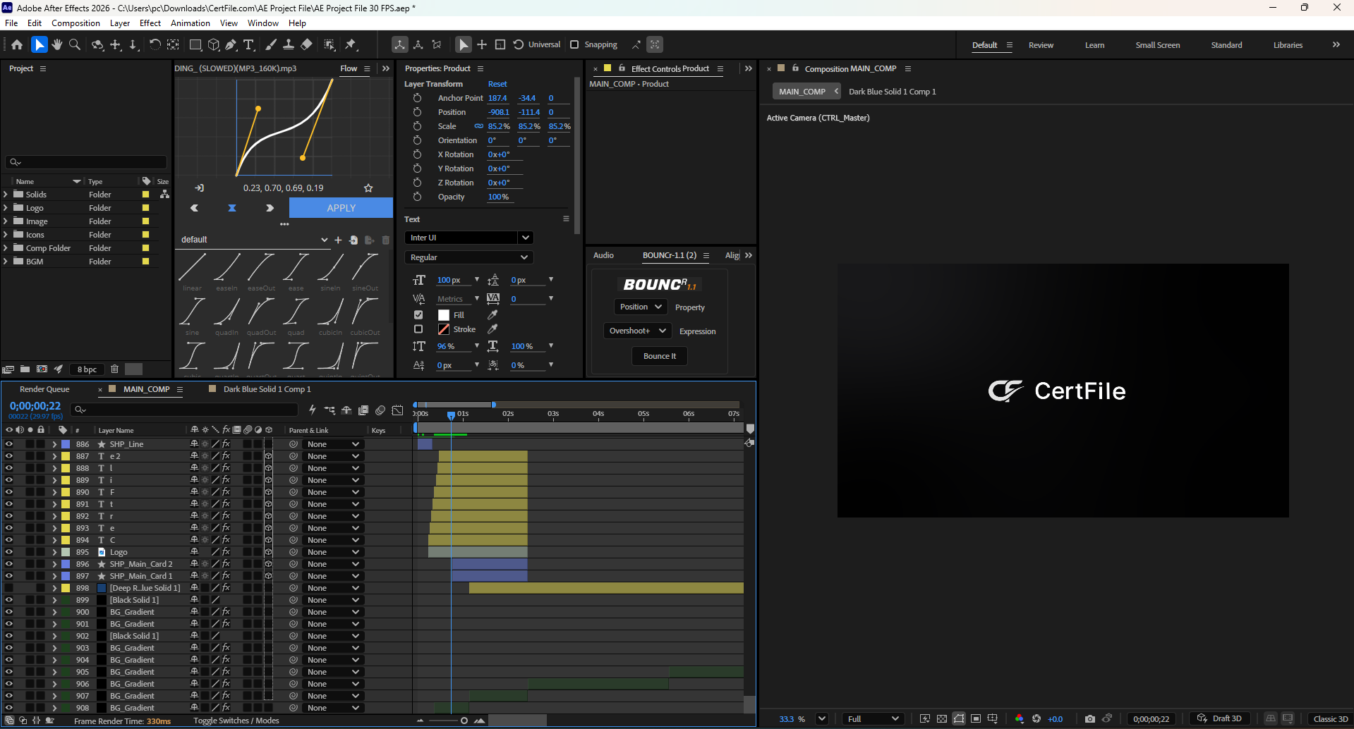 CertFile.com UI Animation | After Effects Project File | 30 & 60 FPS - Image 2