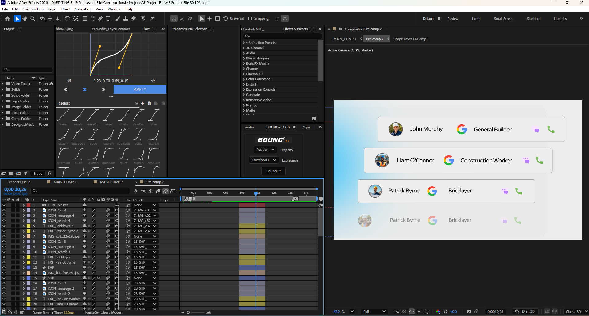 Construction.ie Website Animation | After Effects Project File | Premium UI Animation | Yorixedits - Image 3