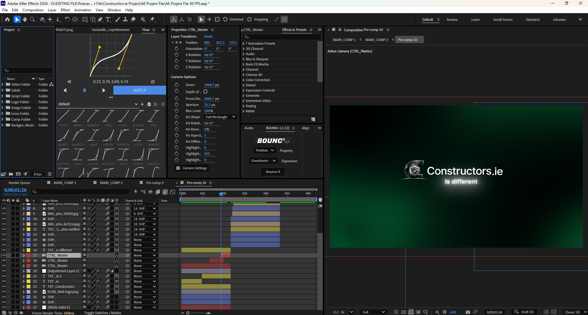Construction.ie Website Animation | After Effects Project File | Premium UI Animation | Yorixedits - Image 4