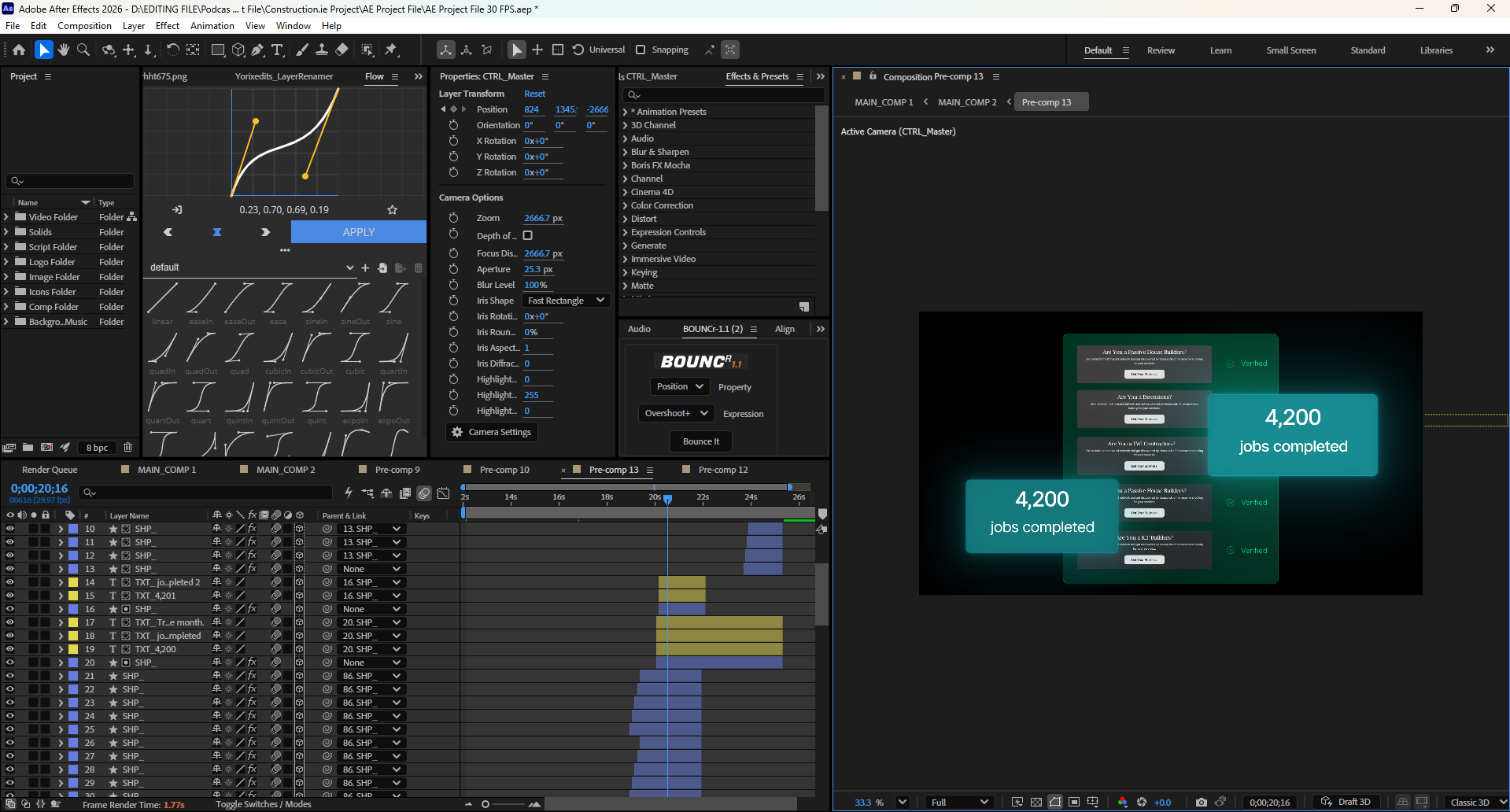 Construction.ie Website Animation | After Effects Project File | Premium UI Animation | Yorixedits - Image 5