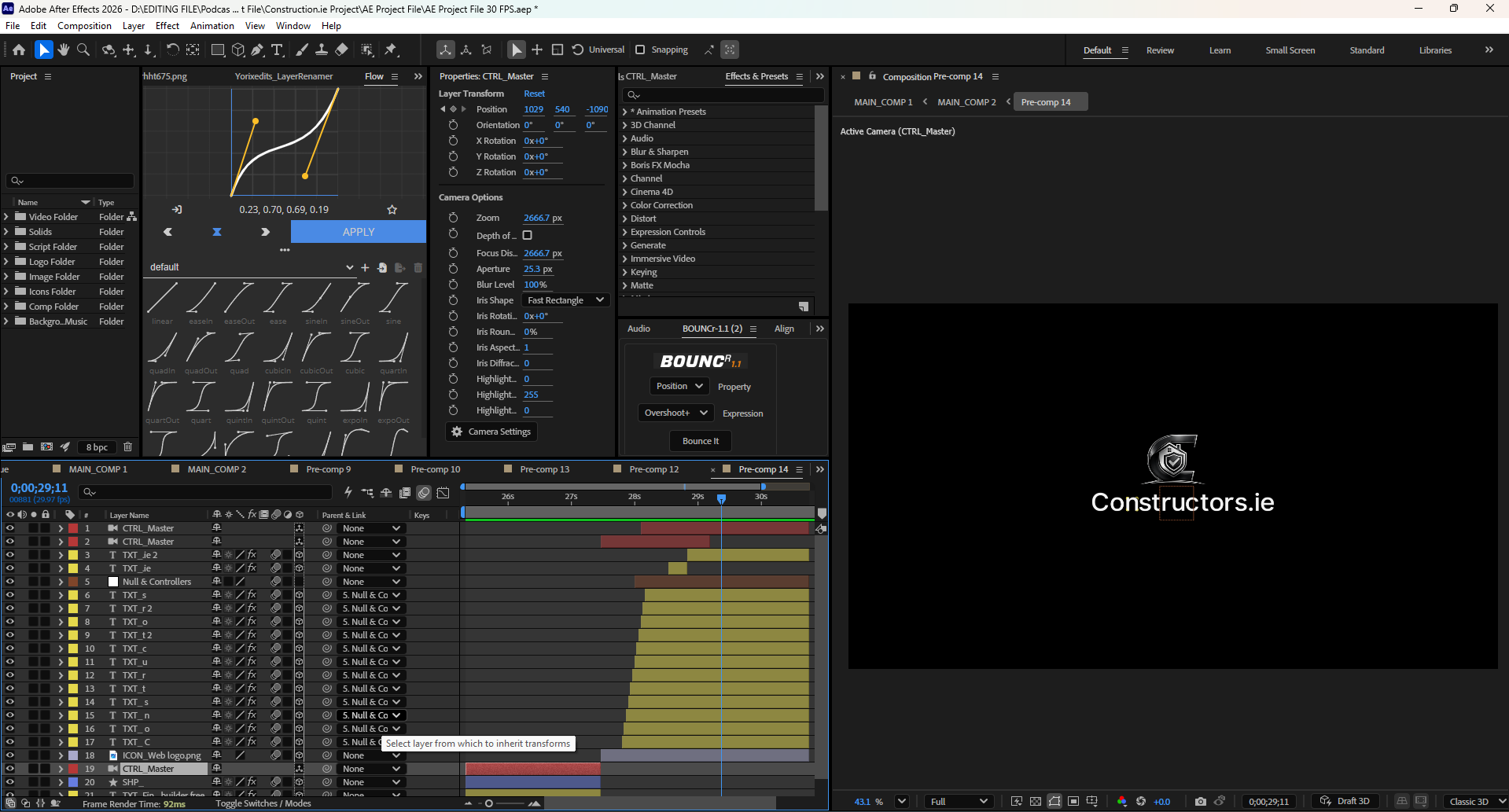 Construction.ie Website Animation | After Effects Project File | Premium UI Animation | Yorixedits - Image 6