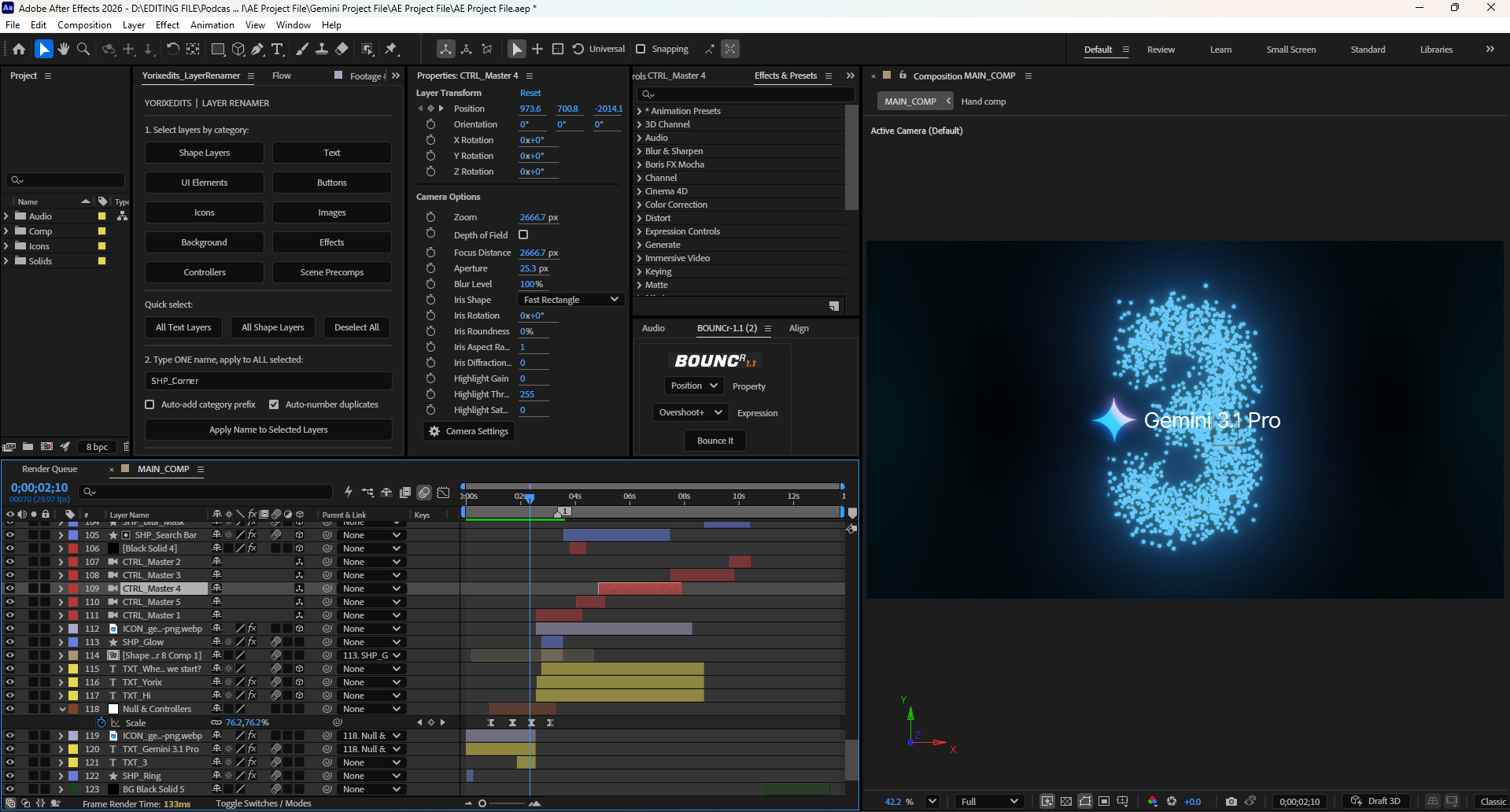 Free Gemini AI Interface Animation – After Effects Project File - Image 3