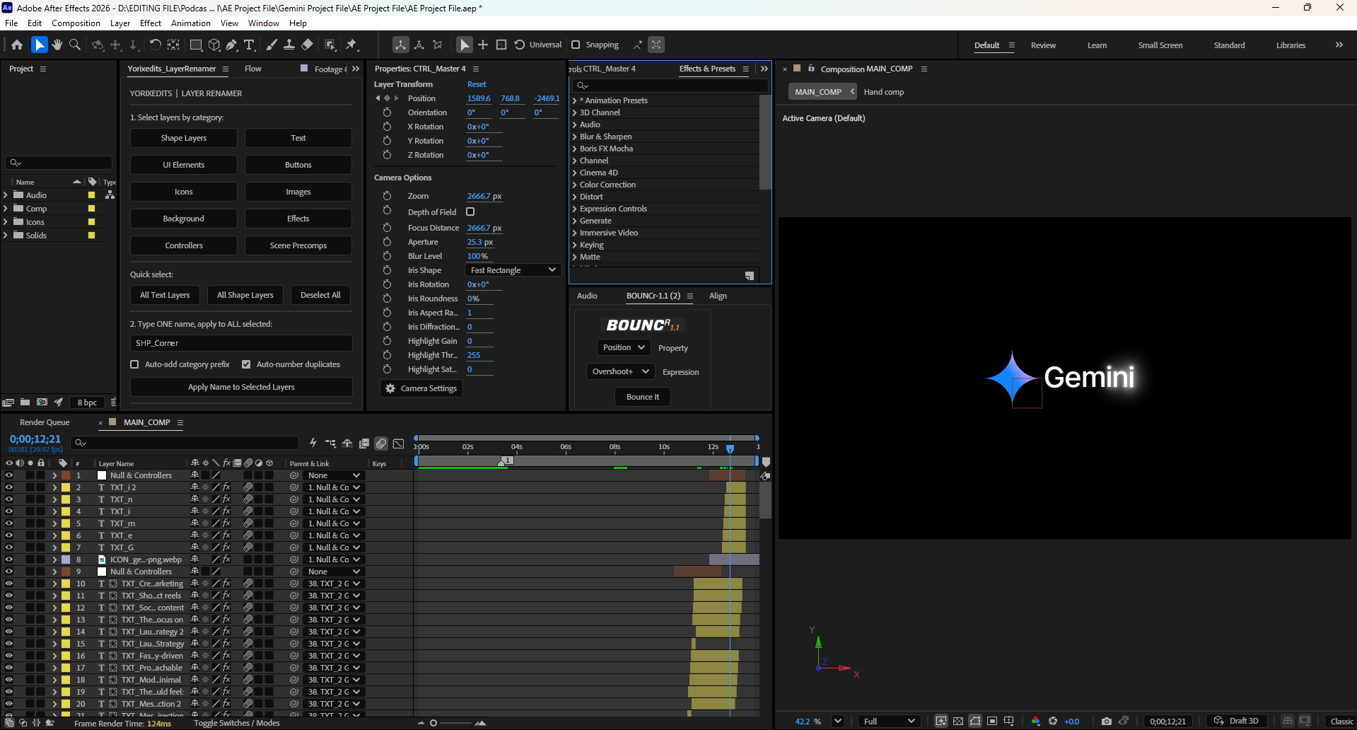 Free Gemini AI Interface Animation – After Effects Project File - Image 7