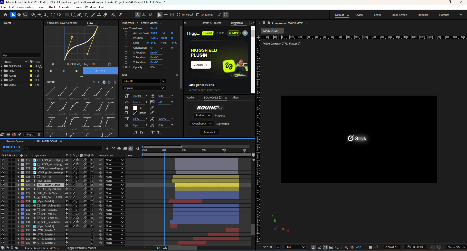 Free Grok AI Interface Animation – After Effects Project File - Image 2
