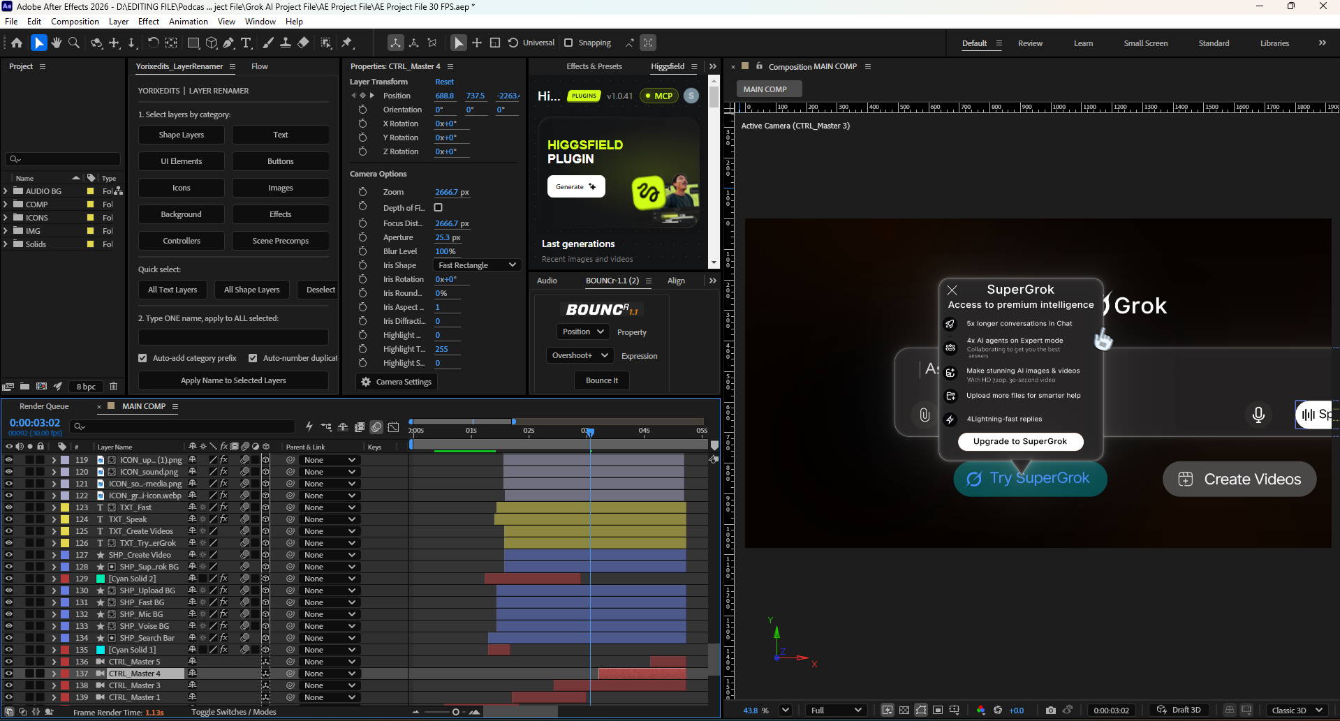 Free Grok AI Interface Animation – After Effects Project File - Image 3