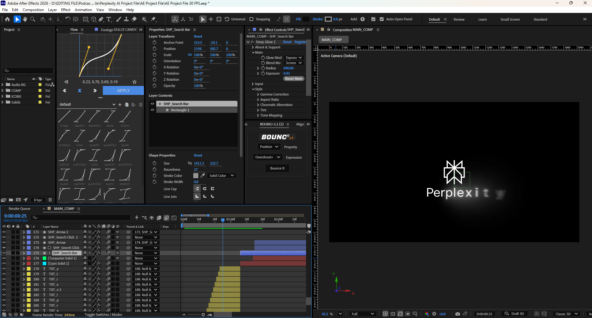 Perplexity AI Interface Animation – FREE After Effects Project File - Image 2