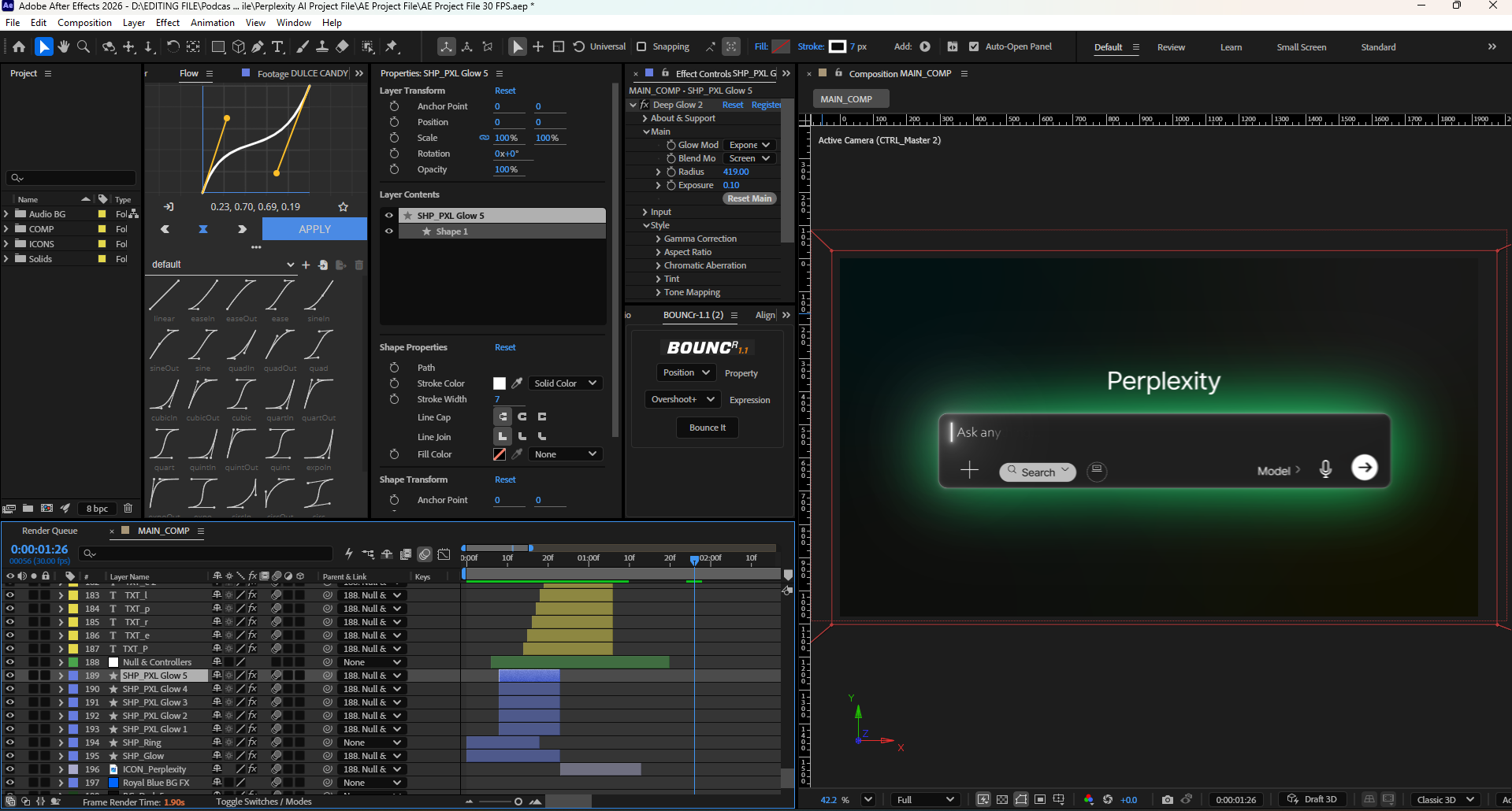 Perplexity AI Interface Animation – FREE After Effects Project File - Image 3